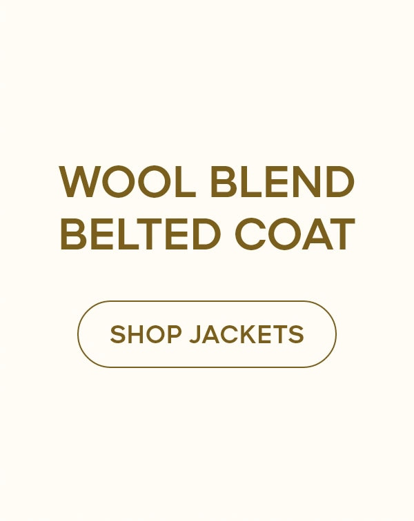 WOOL BLEND BELTED COAT SHOP JACKETS