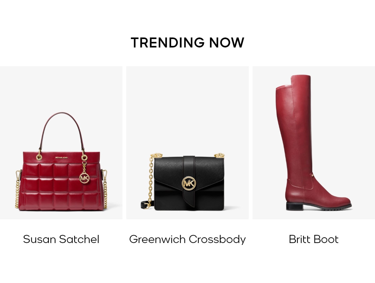 TRENDING NOW SUSAN SATCHEL GREENWICH CROSSBODY BRITT BOOT