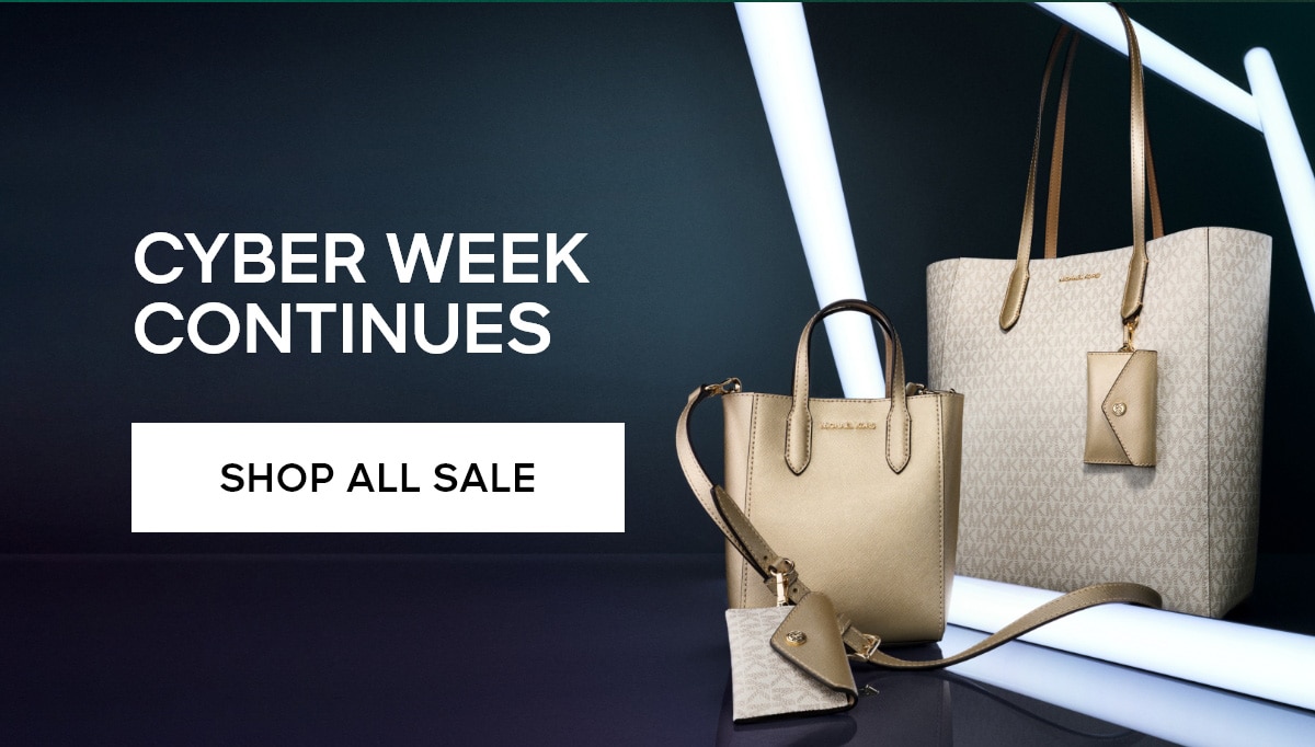 CYBER WEEK CONTINUES SHOP ALL SALE>