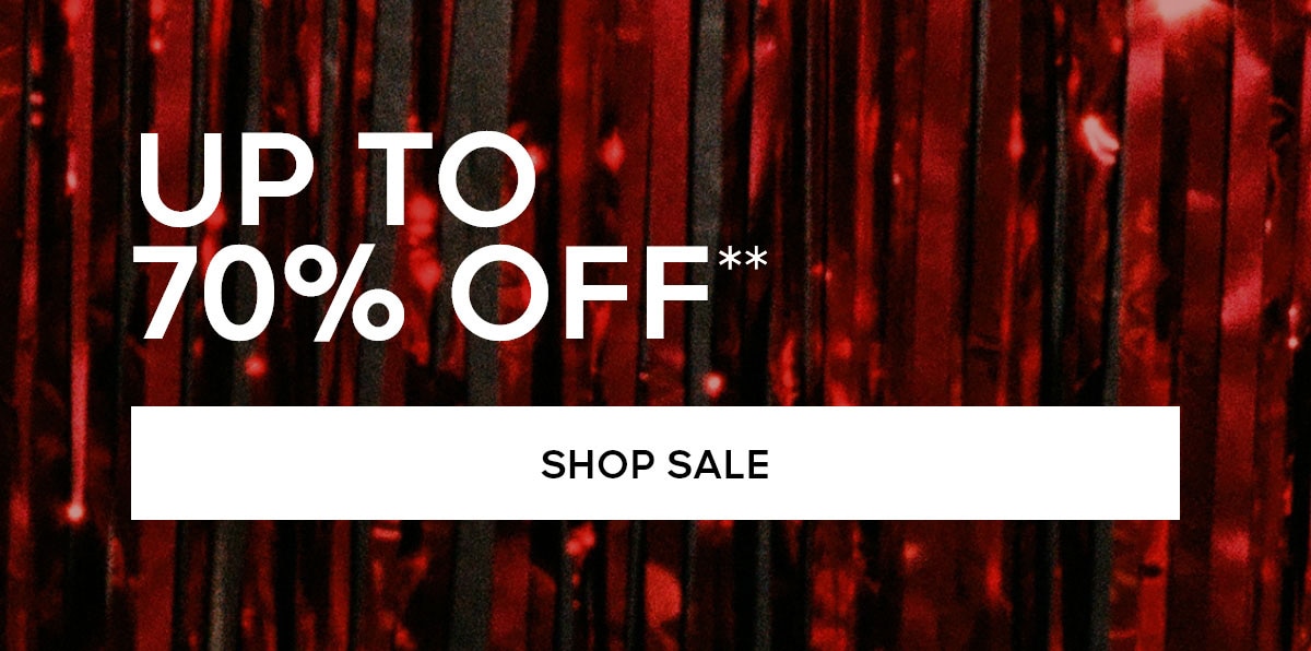 UP TO 70% OFF SHOP SALE>