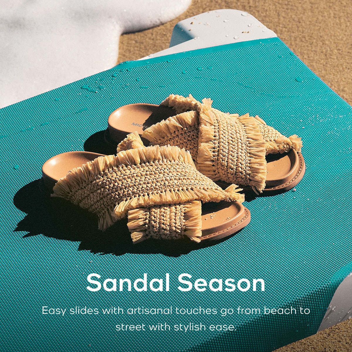 Sandal Season Easy slides with artisanal touches go from beach to street with stylish ease.